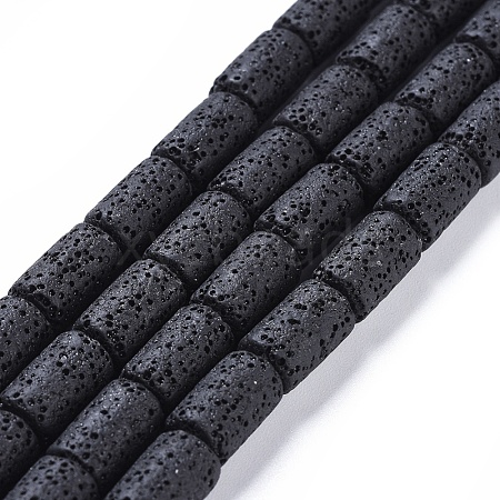 Natural Lava Rock Beads Strands X-G450-B11-1