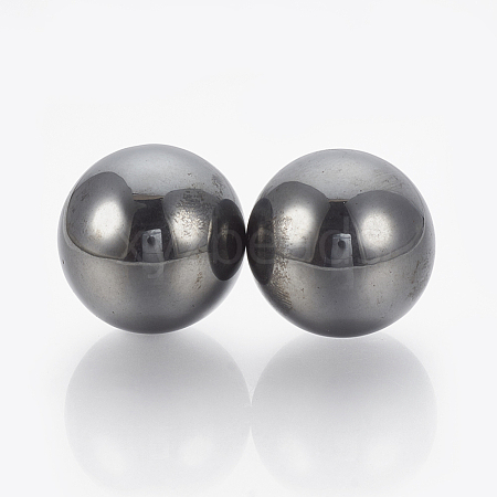 Magnetic Synthetic Hematite Beads G-T095-28mm-1