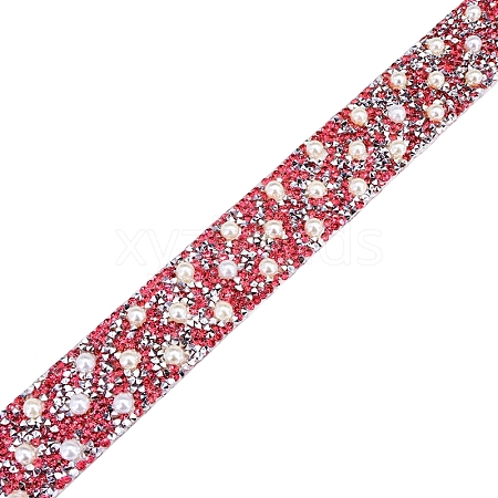 0.4M Resin Pearl & Rhinestone Beaded Trim PW-WG6DCE2-04-1