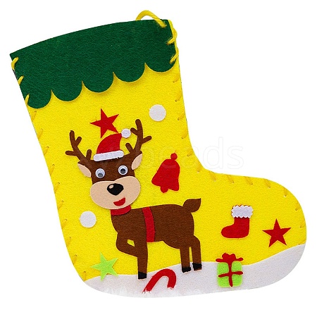 DIY Non-woven Fabric Christmas Sock Kits DIY-Q031-02C-1