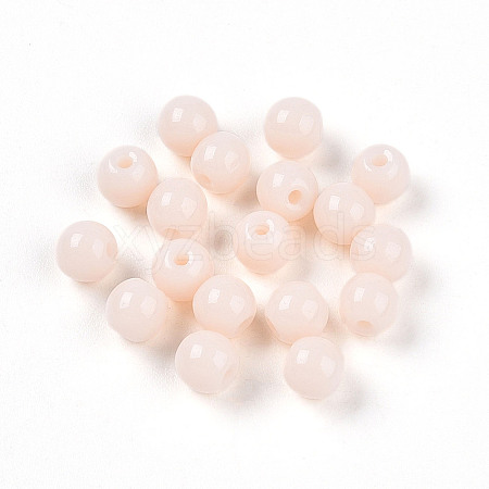Opaque Solid Color Glass Beads X1-GLAA-N007-4mm-A10-1