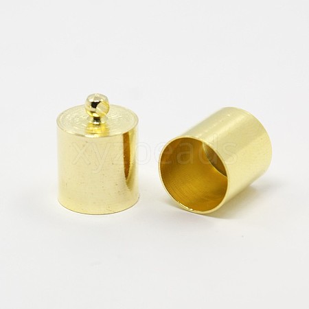 Brass Cord Ends KK-D219-14x10-G-1