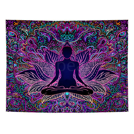 Polyester Yoga Theme Wall Hanging Tapestry WG68988-13-1