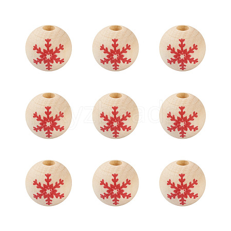 Natural Wooden Beads WOOD-TAC0010-02A-1