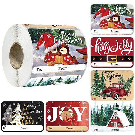 Christmas Theme Cartoon Paper Stickers STIC-P013-06A-1