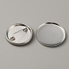 Flat Round Iron Badge Button Parts DIY-WH0297-15B-2