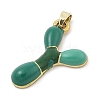 Alloy Enamel Pendants ENAM-S023-01G-Y-3