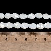 Opaque Solid Color Electroplate Glass Beads Strands EGLA-N013-P4mm-B02-4