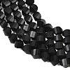 Natural Shungite Beads Strands G-P611-C35-01-4