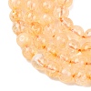 Natural Citrine Beads Strands G-E483-12-6mm-4