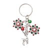 Alloy with Cubic Zirconia  Keychain KEYC-JKC00865-1