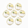 Alloy Enamel Pendants ENAM-S122-024-NR-1