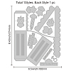 Carbon Steel Cutting Dies Stencils DIY-WH0309-805-6