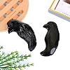 Natural Obsidian Eagle Feather Carved Figurines PW-WG1B515-01-1