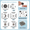 50Pcs 5 Styles Alloy River Studs FIND-TA0009-59-4