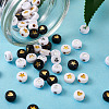 Cheriswelry 600Pcs 2 Style Opaque Acrylic Beads PACR-CW0001-04-15