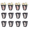 Trapezoid Paper Flower Gift Tote Bags with Plastic Visible Window ABAG-WH0045-25B-1