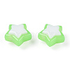 Two Tone Opaque Acrylic Beads SACR-I005-04A-06-2