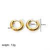 Simple and Elegant Stainless Steel Ring Hoop Earrings for Fashionistas YS1475-1-1