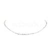 Synthetic Hematite Square Beaded Necklace with 304 Stainless Steel Clasps NJEW-JN04410-02-3