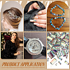 180Pcs 6 Styles Glass Rhinestone Cabochons RGLA-FG0001-26-6