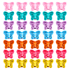  56Pcs 7 Colors Spray Painted Alloy Beads FIND-TA0002-99-10