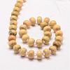 Natural Yellow Agate Beads Strands X-G-K115-67-2