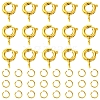 Brass Spring Ring Clasps KK-FS0001-50G-1