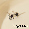 304 Stainless Steel Square Stud Earrings KD5584-1-2