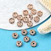 Brass Rhinestone Spacer Beads RB-A014-L6mm-01RG-NF-4