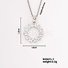 Hip-hop Street Style Unique Fashion Sunflower Brass Crystal Rhinestone Pendant Necklace with Cable Chain for Women Girl UD9662-2-1