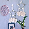 Bohemian Macrame Star Woven Polycotton Wall Hanging Ornaments PW-WG65708-01-2