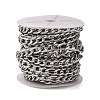 304 Stainless Steel Mother-Son Figaro Chains CHS-A003H-2.3NK-3
