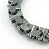 Fashion Non-Magnetic Synthetic Hematite Stretchy Bracelets BJEW-K001-02D-2