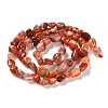 Natural South Red Agate Beads Strands G-P497-01C-06-3