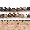 Natural Striped Agate/Banded Agate Bead Strands G-K166-13-8mm-02-2