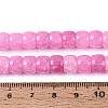 Baking Paint Crackle Glass Beads Strands DGLA-N019-02A-03-4