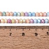 Anti-Tarnish Electroplate Rondelle Glass Beads Strands EGLA-T021-3mm-17-17-4
