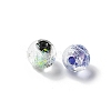 Handmade Foil Glass Beads LAMP-P068-02-2