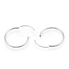 Anti-Tarnish Rhodium Plated 925 Sterling Silver Earring Hoop STER-T007-113P-2