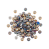 210Pcs 6 Colors PVD Vacuum Plating Non-magnetic Synthetic Hematite Beads G-CJ0001-45-3