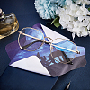 CREATCABIN 20 Sheets 5 Style Universe Themed Microfibre Glasses Cleaning Cloth AJEW-CN0002-02-4