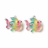 Ocean Theme Transparent Resin Pendants RESI-E024-05P-04-2