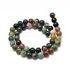 Natural Indian Agate Bead Strands G-P075-40-10mm-2