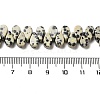 Natural Dalmatian Jasper Beads Strands G-B064-B11-5