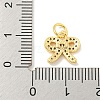 Rack Plating Brass Micro Pave Clear Cubic Zirconia Pendants KK-B093-01A-G-3