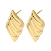 Rack Plating Brass Stud Earrings EJEW-B062-33G-1