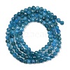 Natural Apatite Beads Strands G-E411-36-3mm-01-3