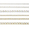 6 Styles Brass Rhinestone Strass Chains CHC-TA0001-05-1