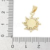 Brass Micro Pave Cubic Zirconia Pendants KK-Q028-29G-01-3